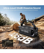 W-KING Bluetooth Speaker, 90W Max Loud IPX6 Waterproof Portable Speaker4
