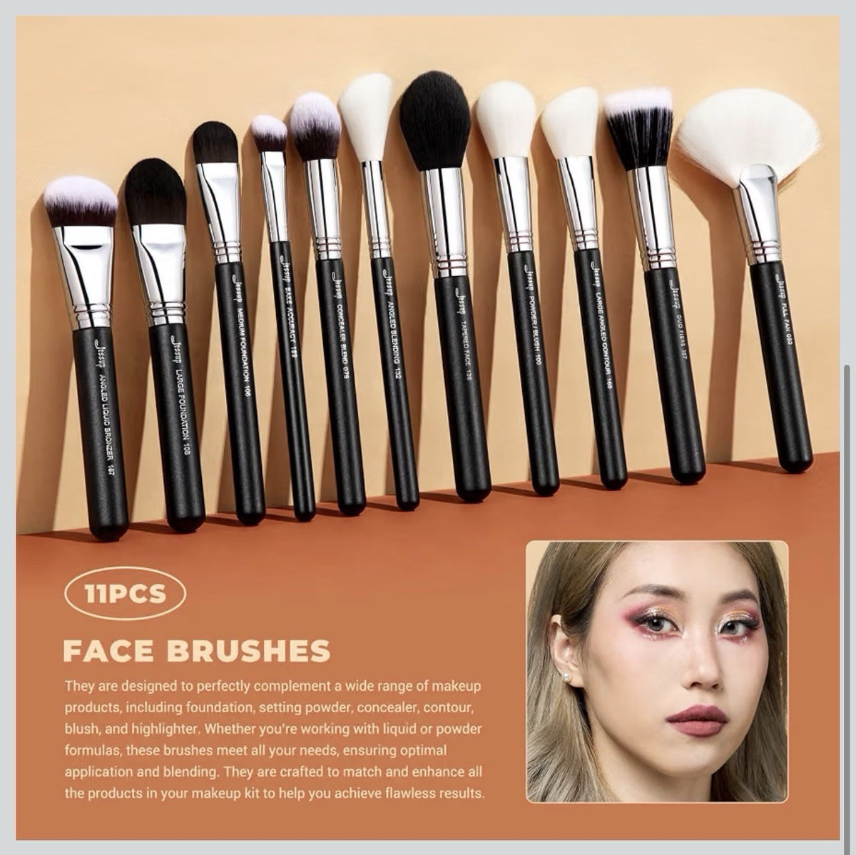 Jessup Makeup Brushes Set Professional,2
