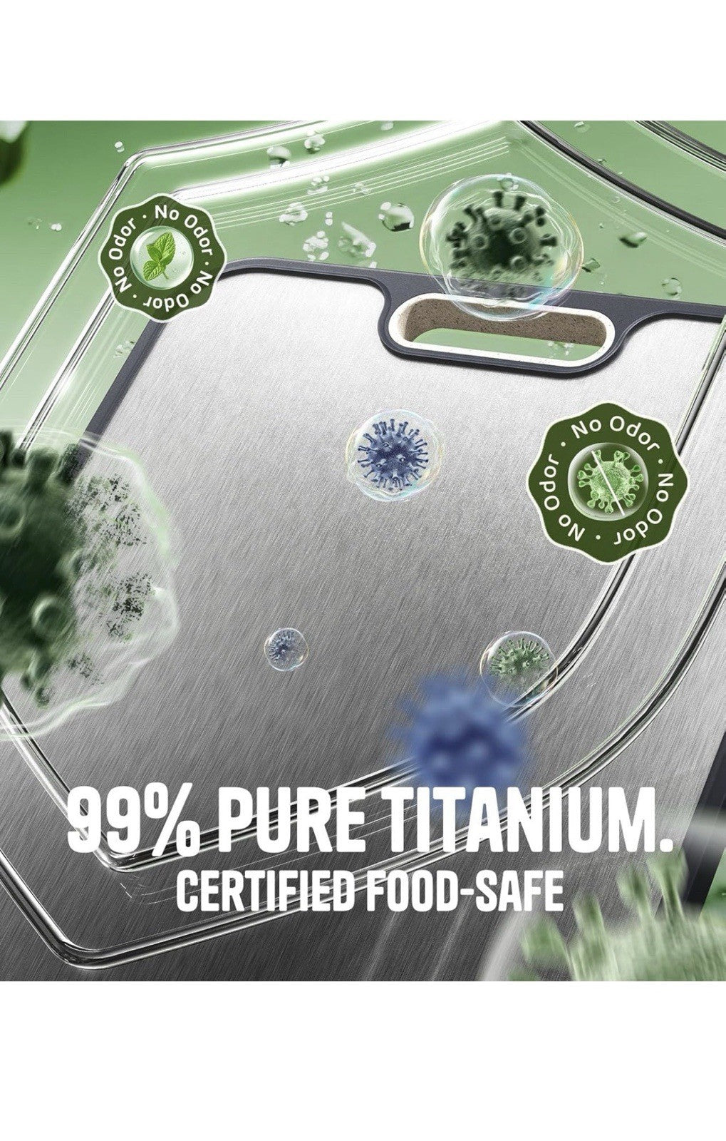 Titanium Cutting Board Set of 3, Dual Sided Design Non Toxic Cutting2