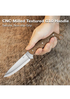 CIVIVI MDRN Hunter - Cuchillo de hoja fija con funda,3