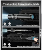 2500 Lumens Rifle Laser Light Combo Compatible with M-Rail, Rechargeable4