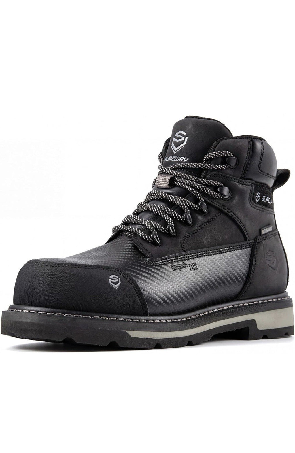 SUREWAY Men's 6" Soft/Composite Toe Heavy Duty Waterproof Work Boot Goodyear... 0