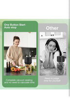 VP06+ Mason Jar Vacuum Sealer, Electric Vacuum Sealer for Jars with Wide 3