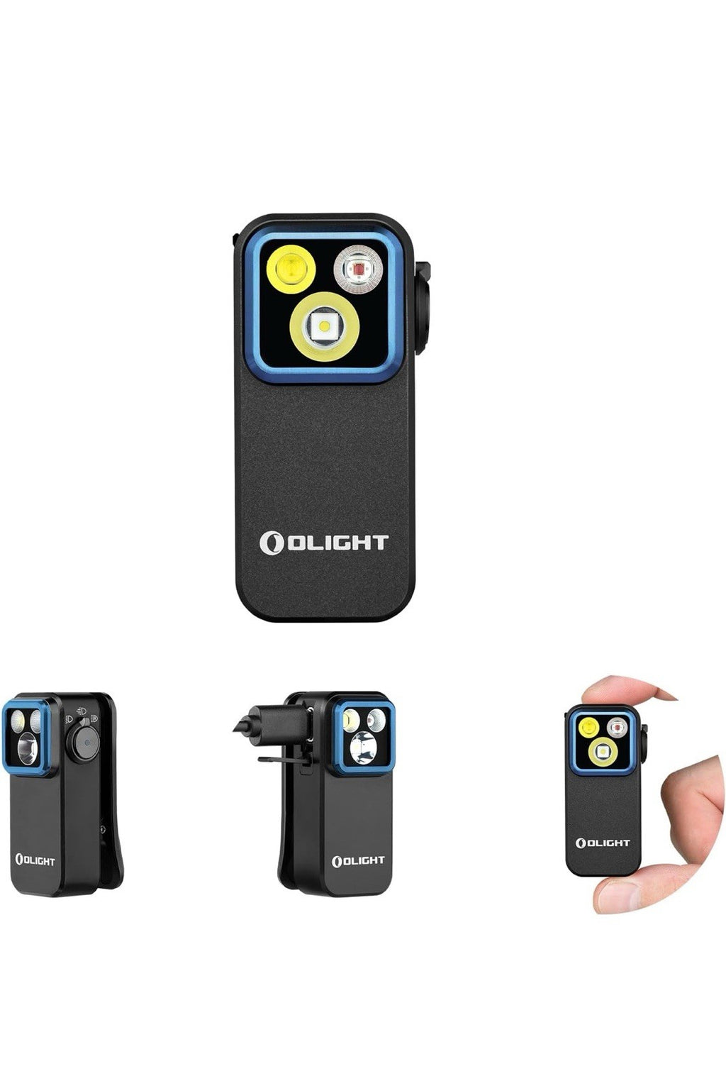 OLIGHT Oclip Pro EDC Flashlight Clip-On Light, Rechargeable 500 Lumens with Thre0