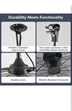 Outdoor Ceiling Fans with LED Lights & Remote Control, 20'' Gazebo Fan4
