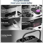 Collapsible Foot Spa Electric Rotary Massage, Foot Bath with Heat, Bubble,Tem...4