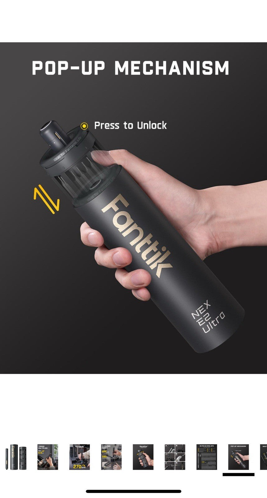 Fanttik E2 Ultra 3.7V Mini Electric Screwdriver Electric Screwdriver Cordless...7