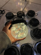 Solar Lights Outdoor Waterproof 12-Pack, Solar Powered Hanging Lantern Cracked G9