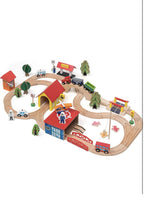 Wooden Train Set - 69 Pieces Wooden Train Tracks & Trains for Kids, Toddler B...7