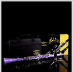 Clarinet (Bb) w/10reeds, Stand, Hard Case, Care Kit  - Purple w/Silver Keys5