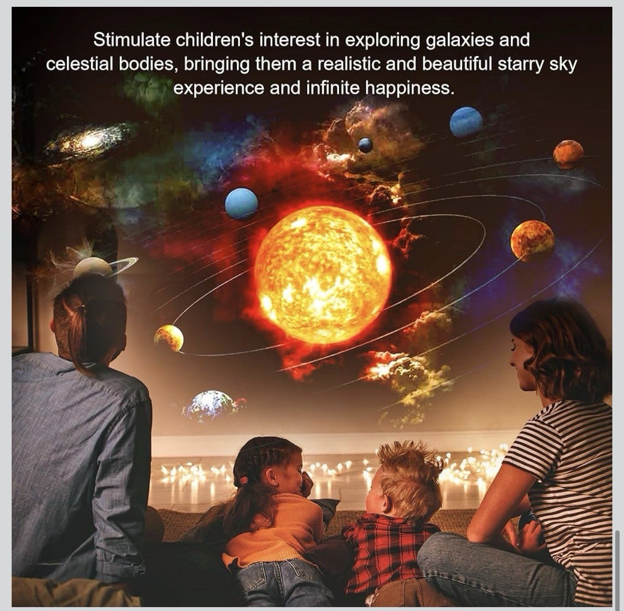 Proyector Galaxy Pro para dormitorio, proyector de estrellas planetario 13 en 15