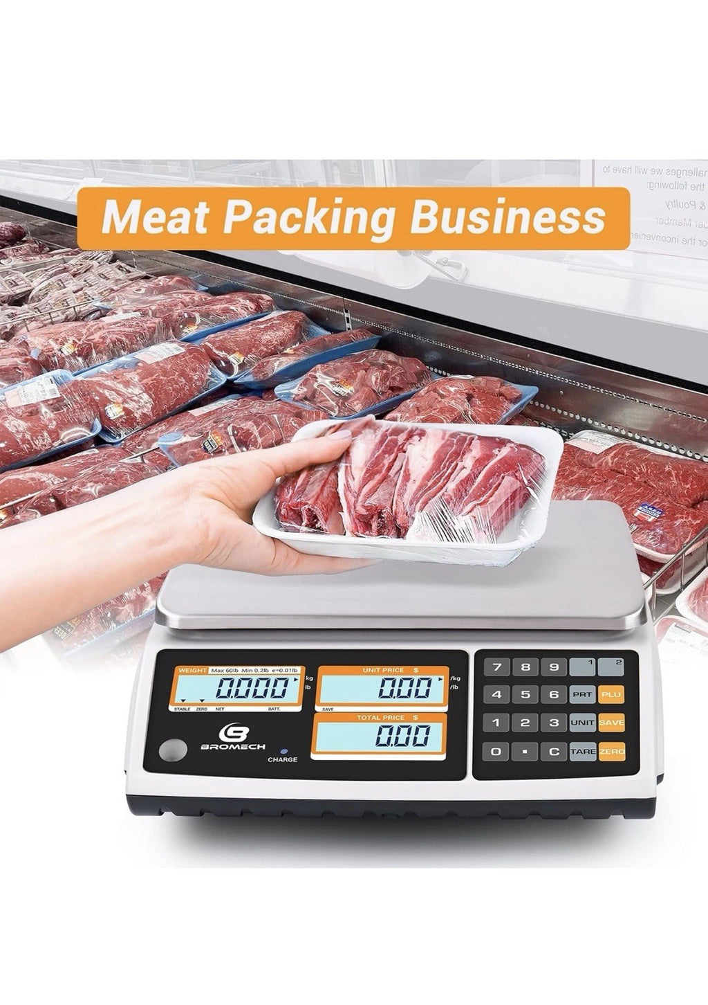 Price Computing Scale NTEP Certified for Legal Trade Rechargeable, Commercial...8