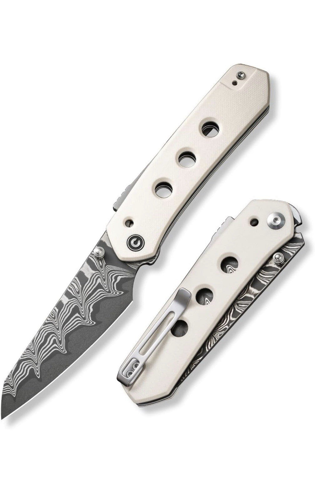 CIVIVI MDRN Hunter - Cuchillo de hoja fija con funda, hoja Nitro-V de 4.12 pul0
