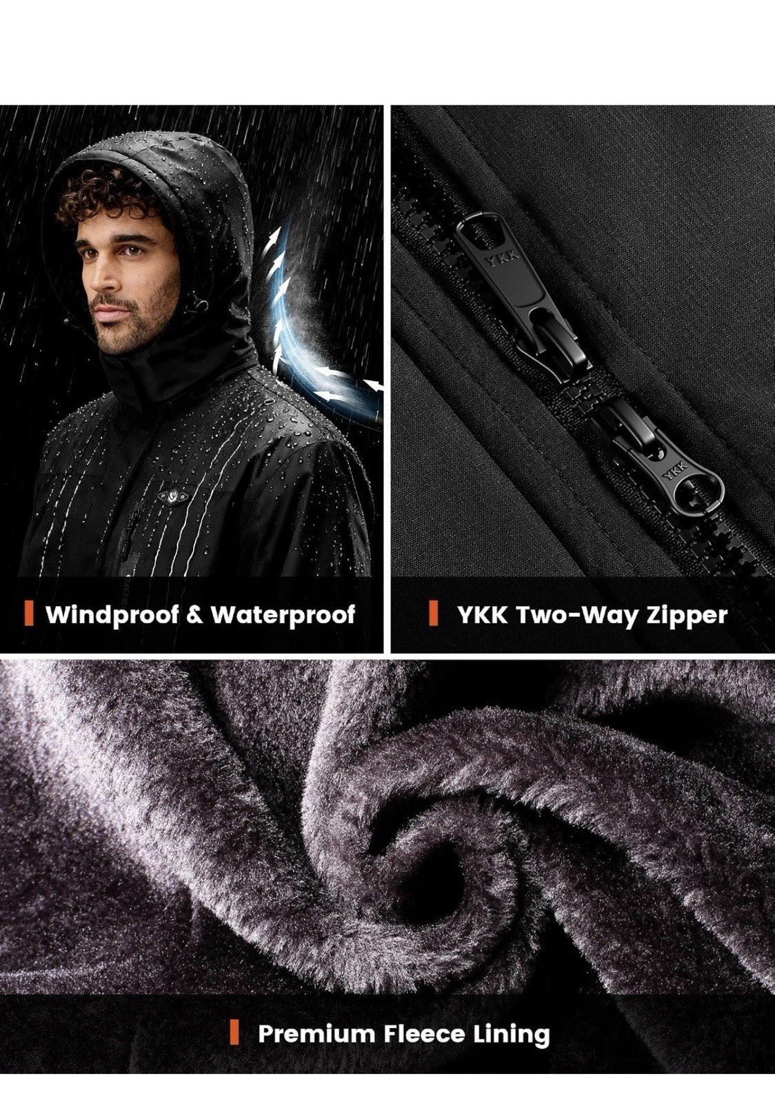 Wasoto - GRAY Heated & Hooded Zip Up Jacket - Adult MEDIUM- Brand New - Heated1