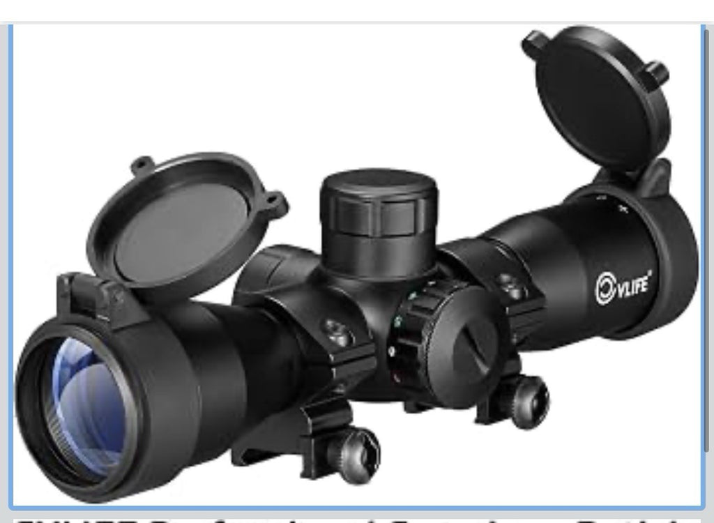 CVLIFE 4x32 Crossbow Scope, Red Green Illuminated Compact Crossbow Scopes for...0