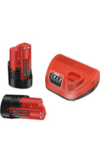 Paquete de 2 baterías de 3.0Ah 12V 48-11-2420 y cargador rápido para herramienta0