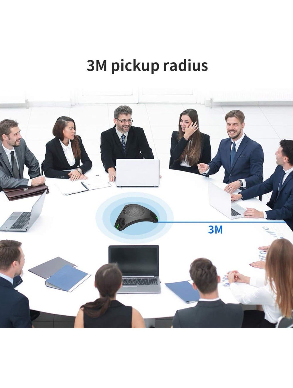 Altavoz y micrófono de conferencia, micrófono de altavoz USB omnidireccional4