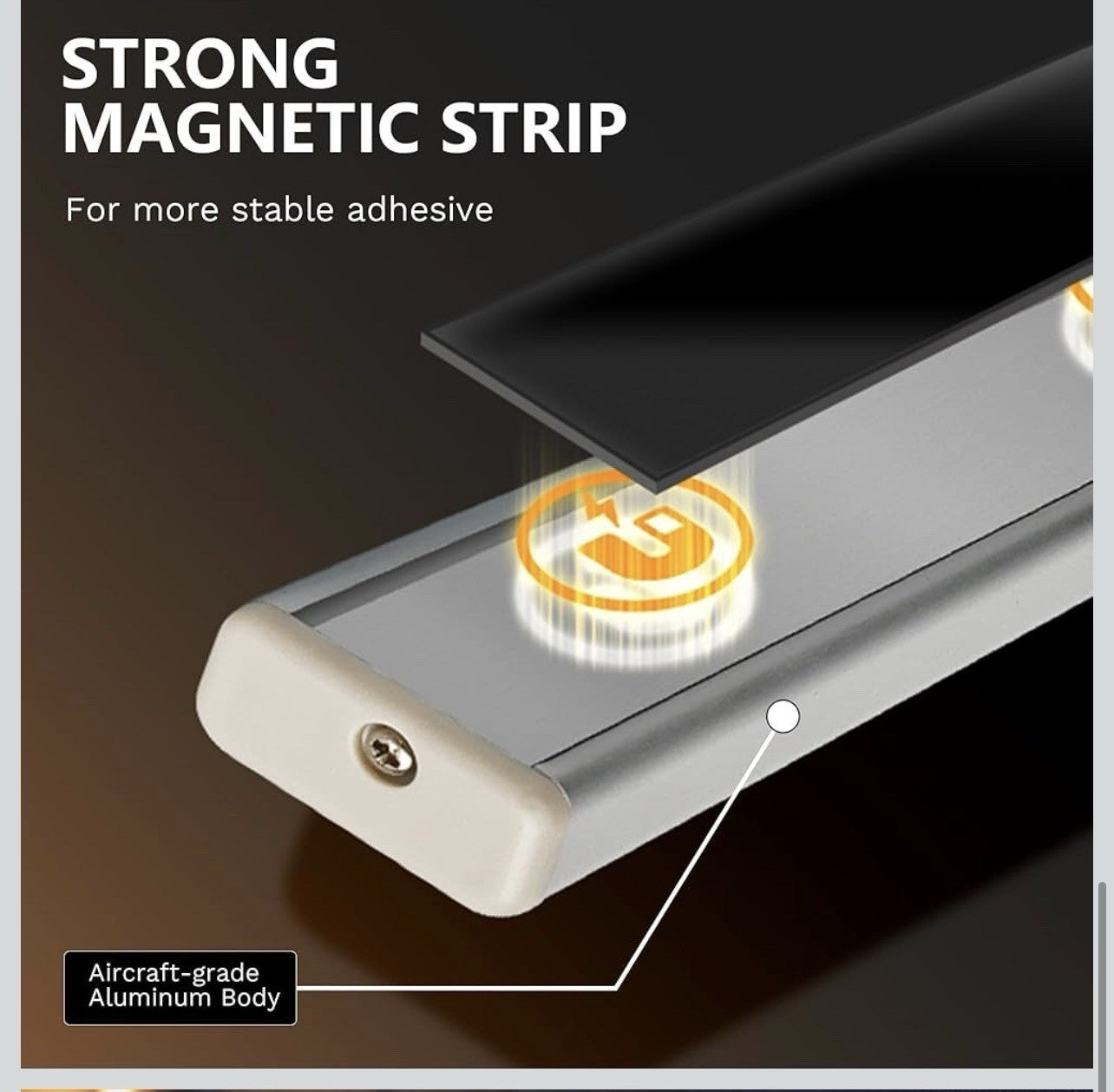 10 luces LED Batería para gabinete con sensor de movimiento (3 Pack)4