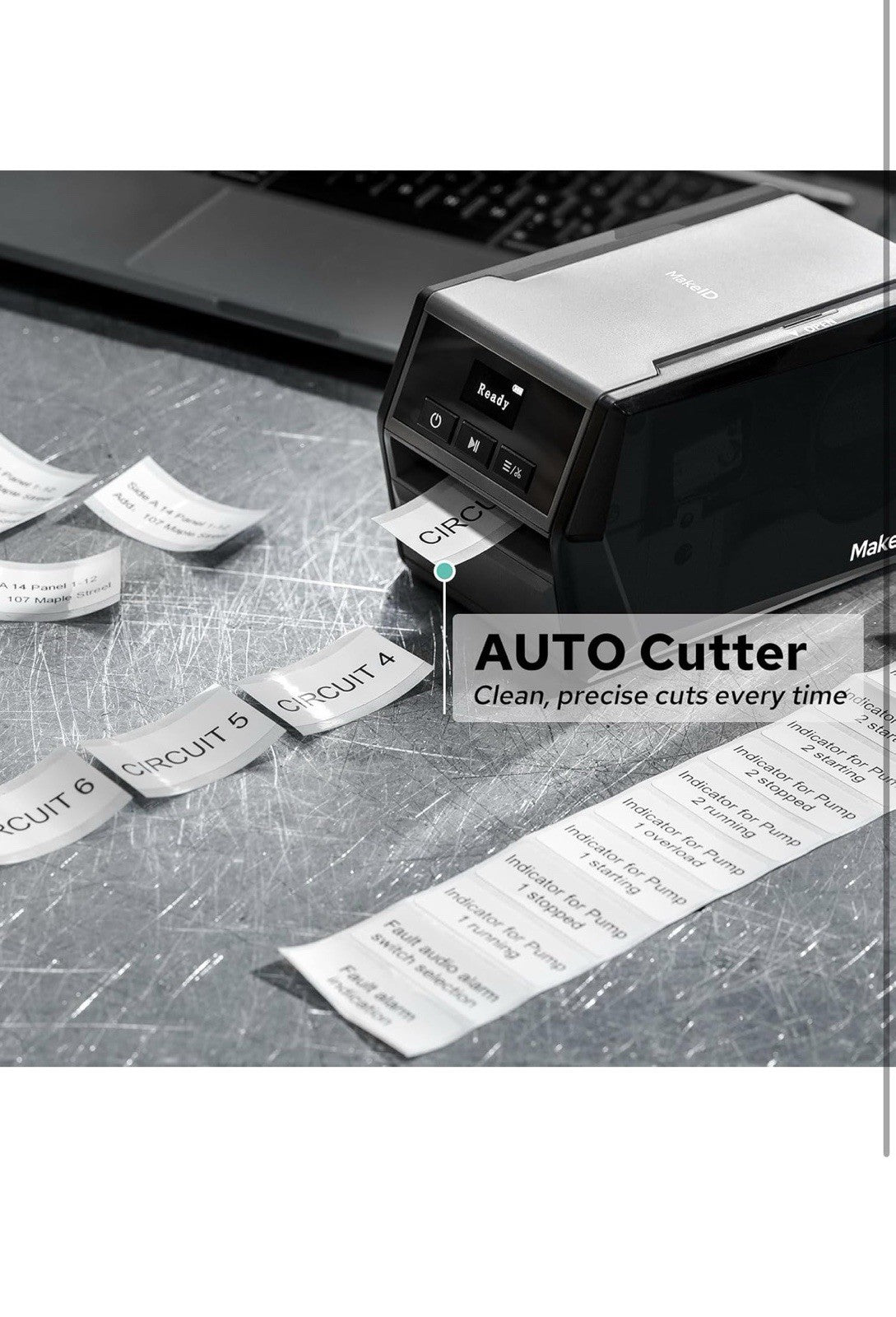 D50 Industrial Label Printer, Desktop Label Maker 2" Print Head, Mobile APP & PC4