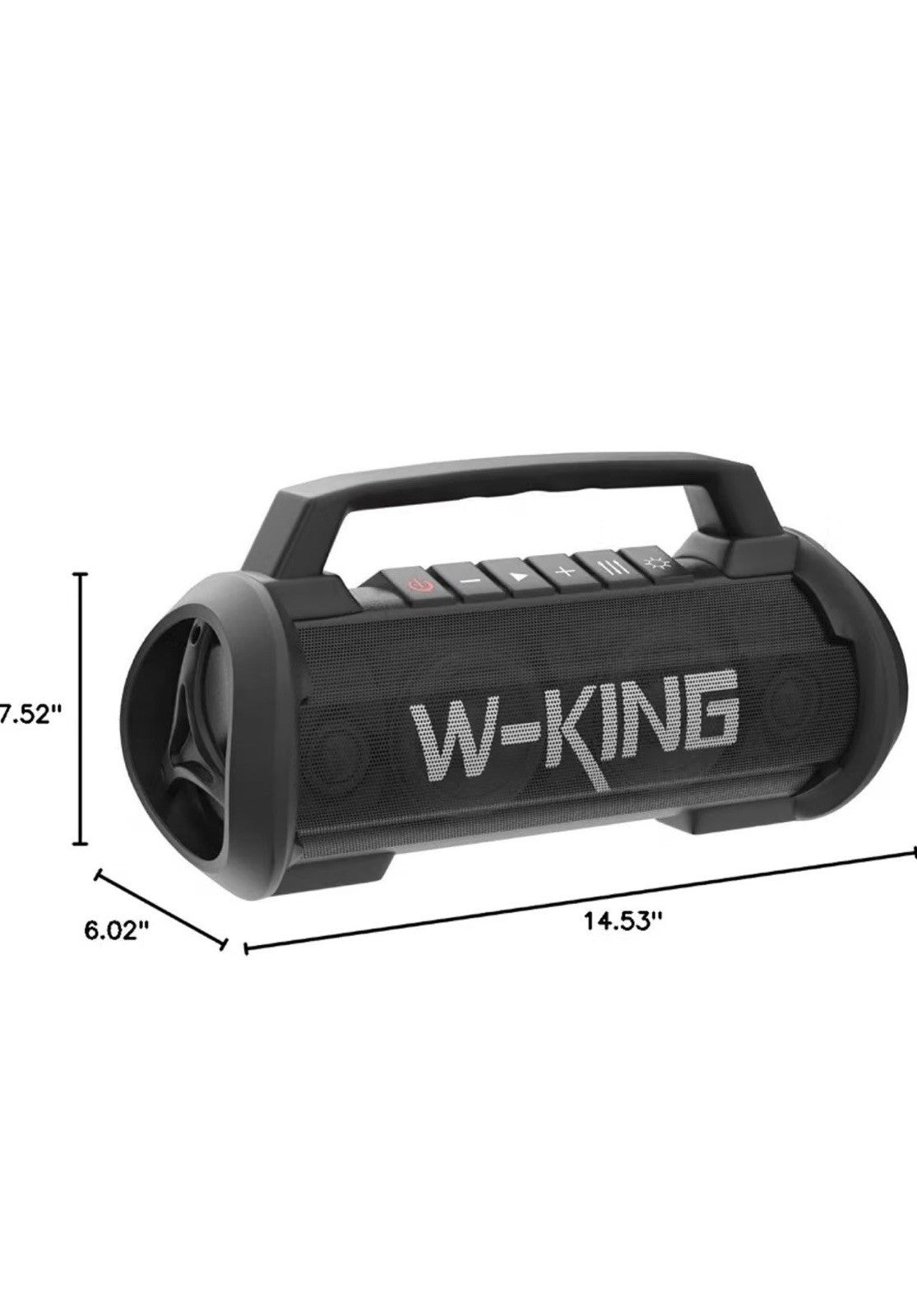 W-King Portable Bluetooth Speaker, 120W Peak Loud Bass Boombox7