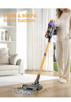 Cordless Vacuum Cleaner, 650W/60KPA/70 Mins Vacuum Cleaners for Home3
