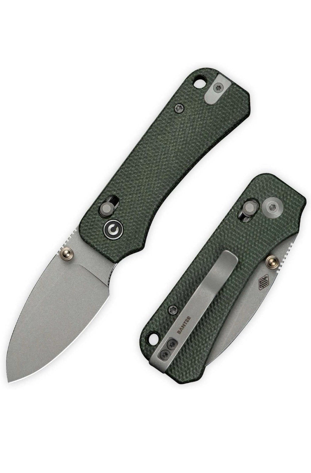 CIVIVI Cuchillo de bolsillo pequeño para EDC, Baby Banter 2 Crossbar Lock Cuchi0