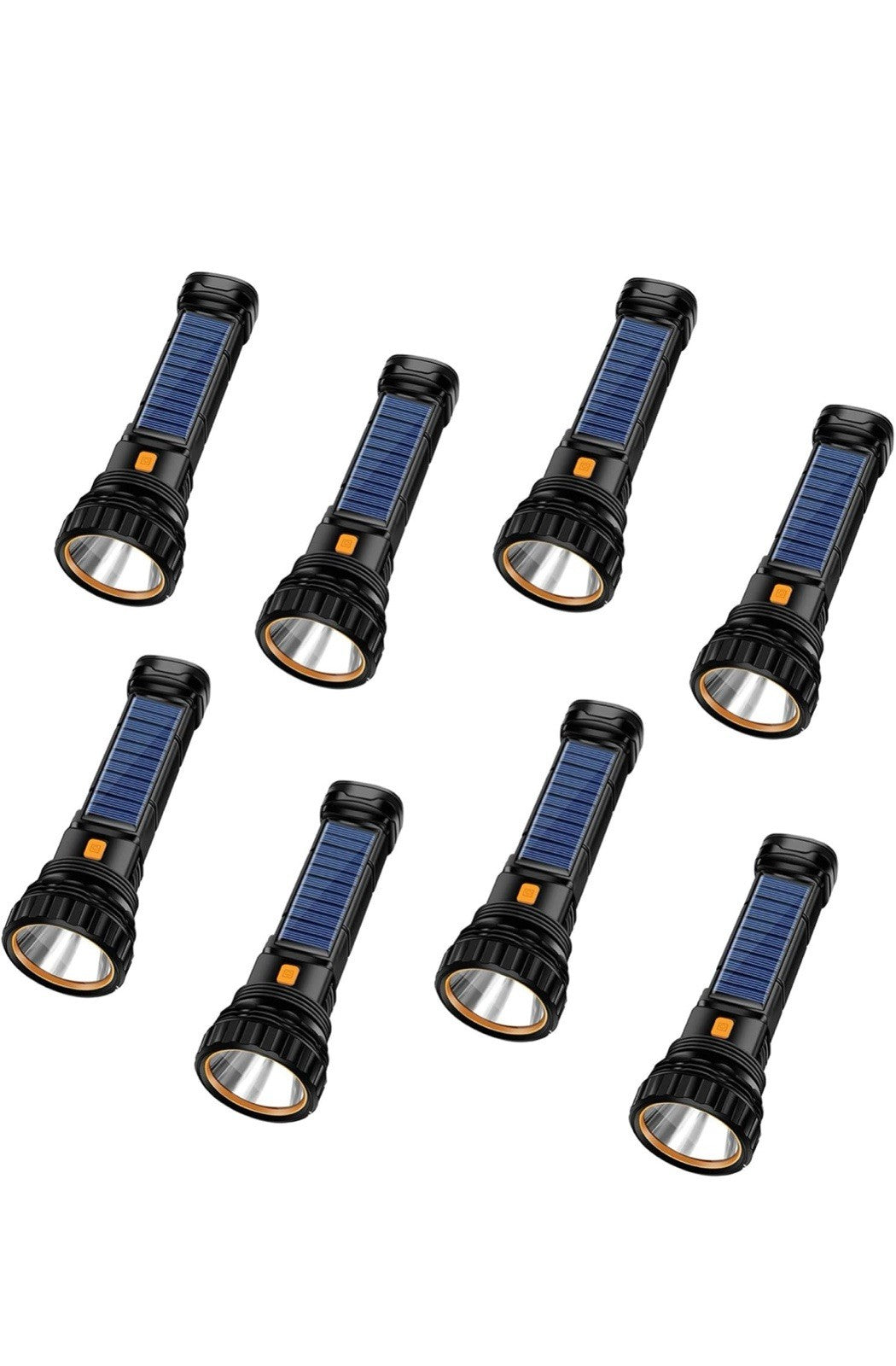 Linterna LED multifunción solar/recargable 1000 lúmenes, con luz estroboscópica0