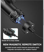 2500 Lumens Rifle Laser Light Combo Compatible with M-Rail, Rechargeable3