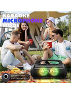 W-King Portable Bluetooth Speaker, 120W Peak Loud Bass Boombox8