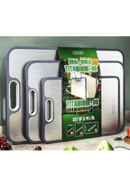 Titanium Cutting Board Set of 3, Dual Sided Design Non Toxic Cutting0