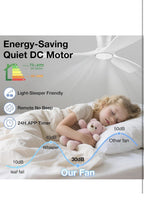 Haiku Home L Series 52" Smart Ceiling Fan Wi-Fi Indoor LED Light White with6