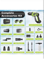 Cordless Pressure Washer - 1500PSI 2.6GPM, 400W Brushless Motor, 2X4000Mah Batte5