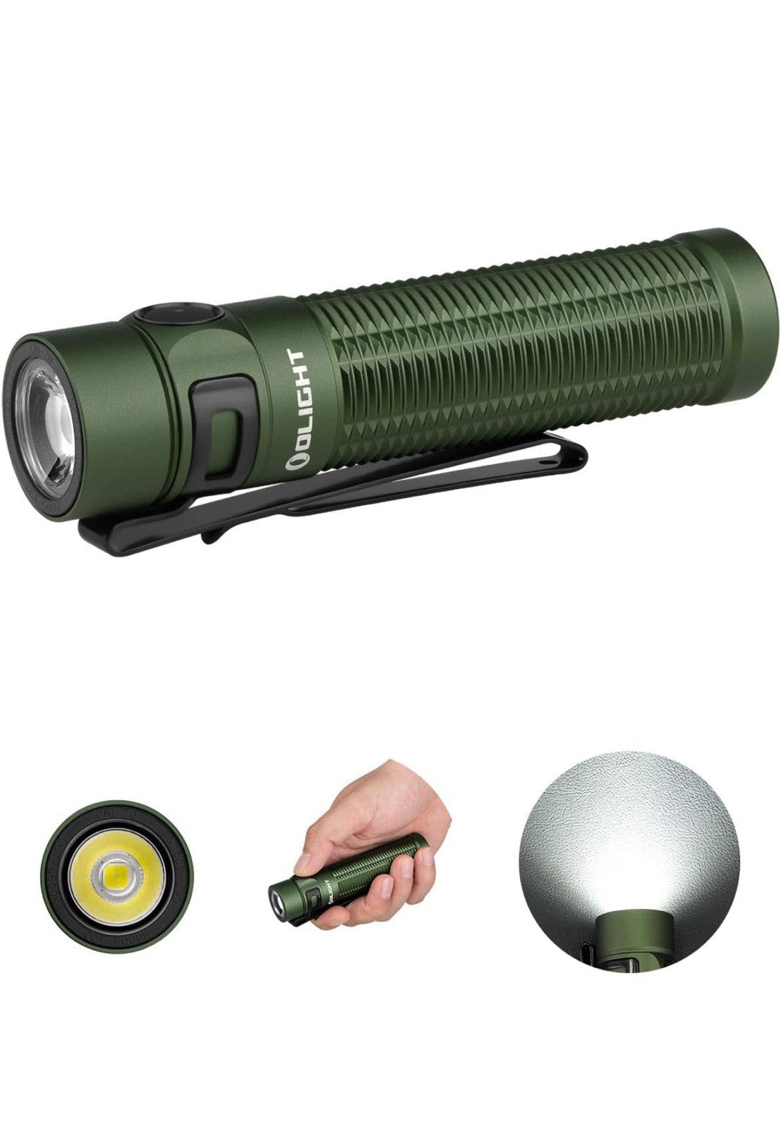 Baton3 Pro Max 2500 Lumens Rechargeable Compact EDC Flashlights with Safety Prox0