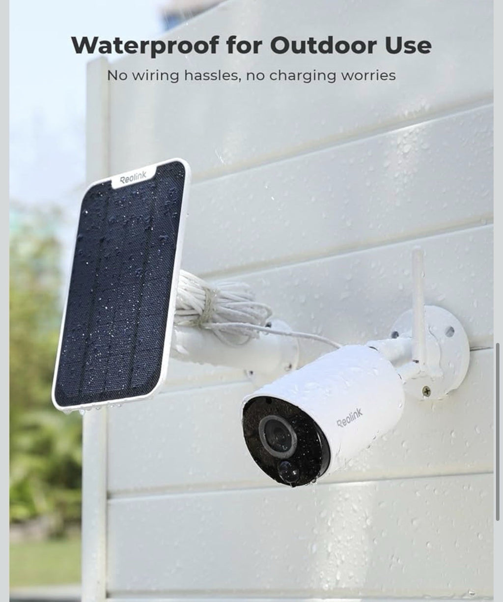 REOLINK Argus Eco+Solar Panel 2K 5MP Solar Security Camera5