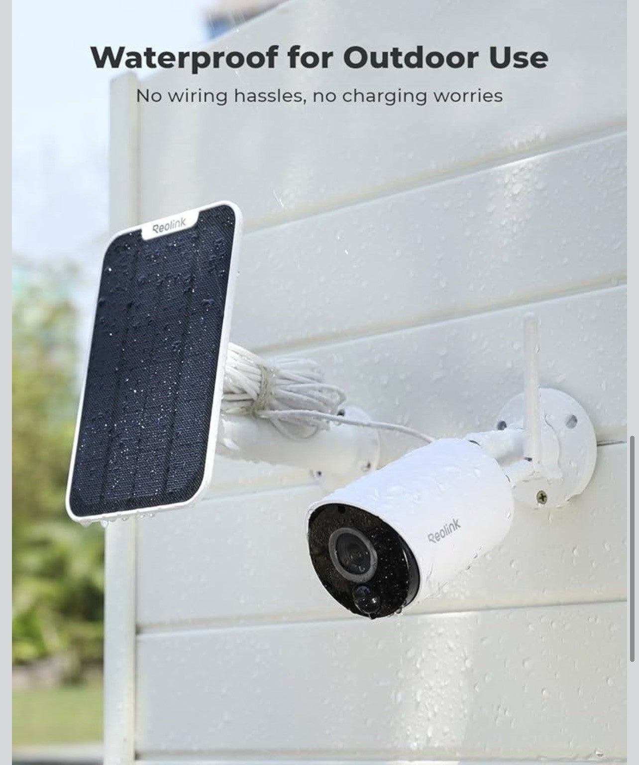 REOLINK Argus Eco+Solar Panel 2K 5MP Solar Security Camera5