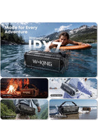 W-KING Bluetooth Speaker, 90W Max Loud IPX6 Waterproof Portable Speaker3