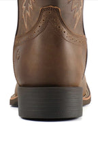 SUREWAY Botas vaqueras para hombre, botas occidentales de punta cuadrada para h6