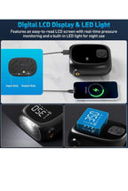 Compresor de aire portátil para inflado de neumáticos, inflado rápido, apagado a6