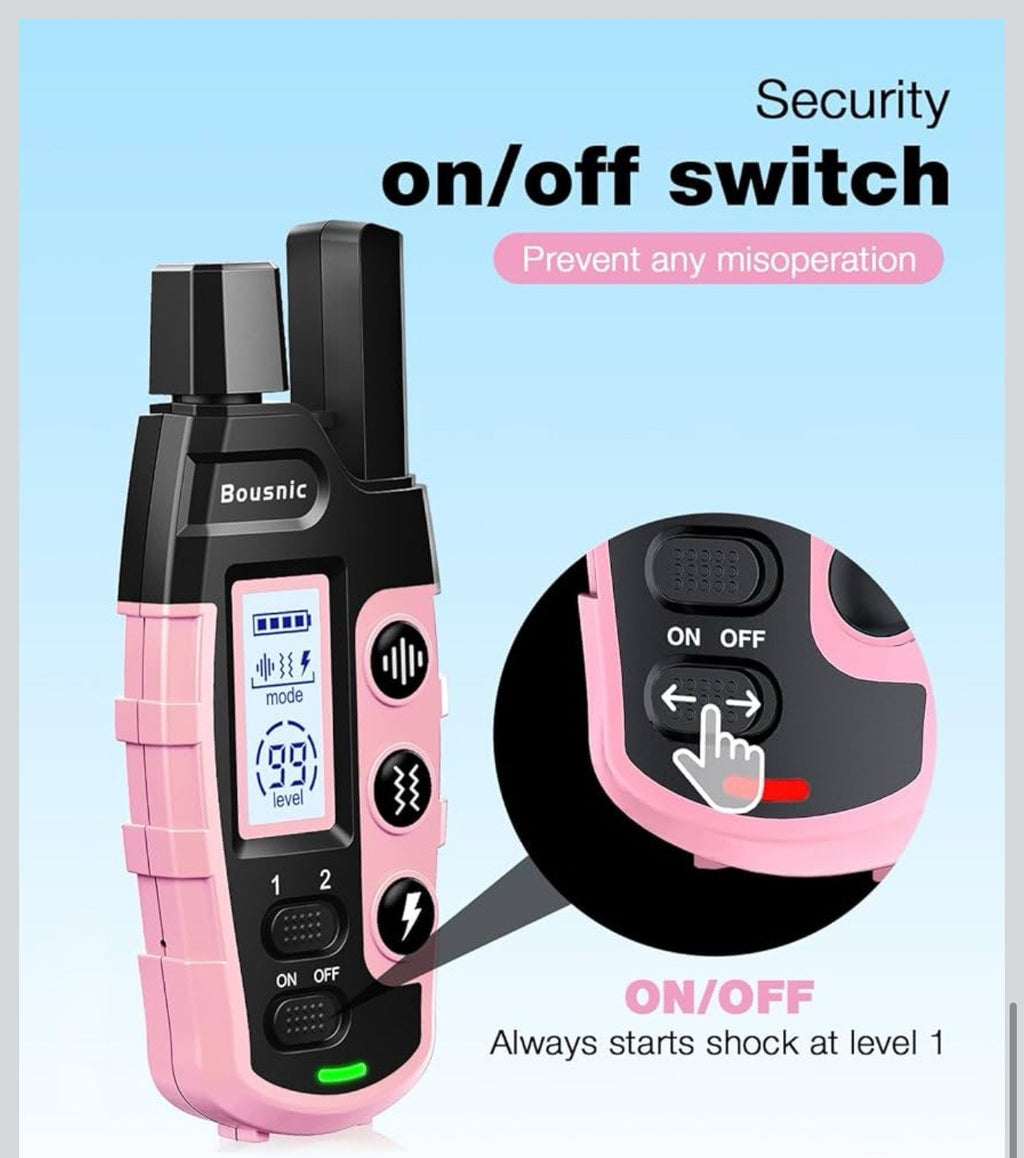 Bousnic Dog Shock Collar - 3300Ft Dog Training Collar with Remote for 5-120lb...6
