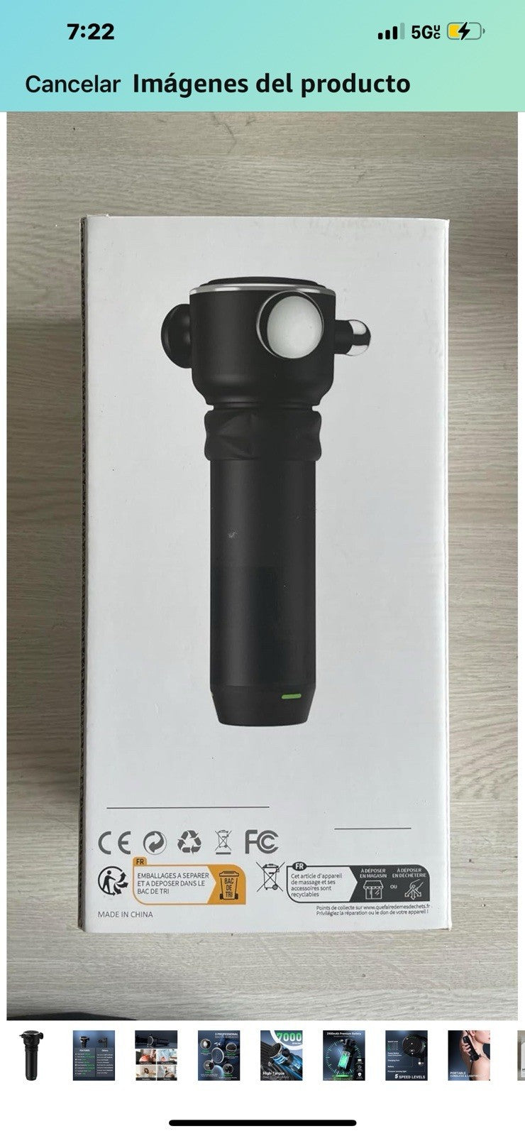 HYAKO R1 - Masajeador muscular vibratorio de tejido profundo, masajeador de espa7