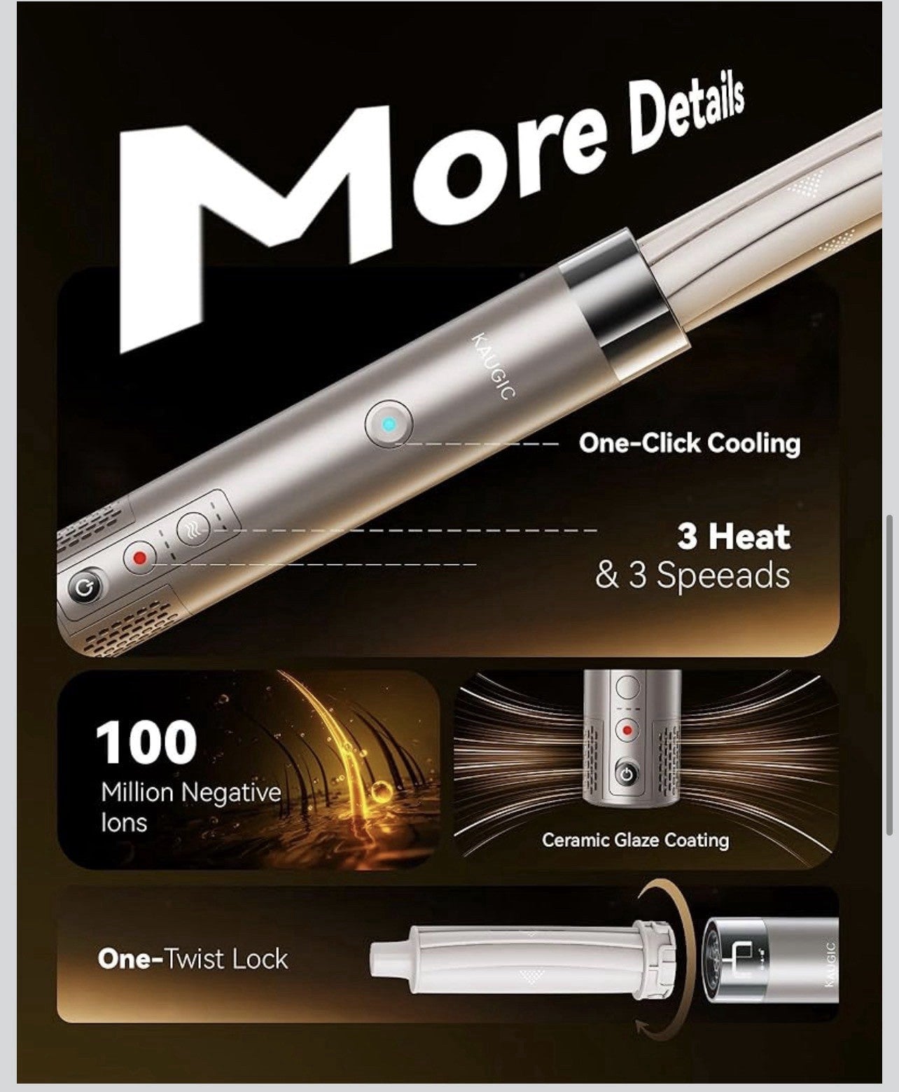 6 in 1 Air Wrap Hair Styler Dryer Brush Multi-Styler - High Speed Hair Styling5