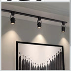 mirrea Bulb Replaceable LED Track Lighting Heads for Black H Type Rail Cylind...2