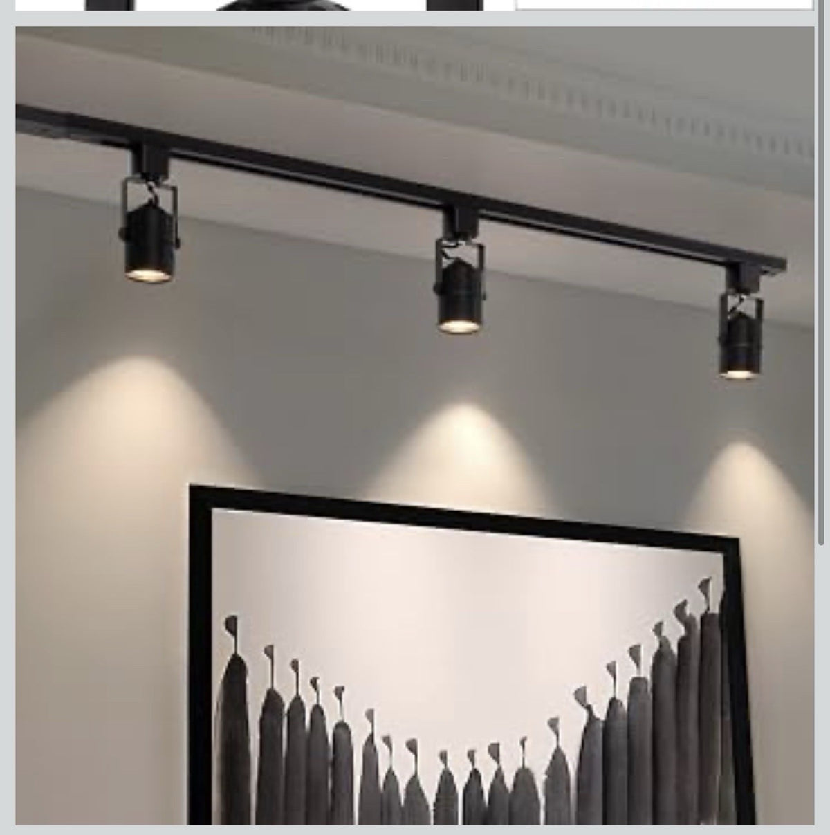mirrea Bulb Replaceable LED Track Lighting Heads for Black H Type Rail Cylind...2