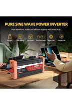 BELTTT 3000W Pure Sine Wave Inverter 12V DC to 120V AC for RV Truck *NEW*5