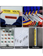 D50 Industrial Label Printer, Desktop Label Maker 2" Print Head, Mobile APP & PC1
