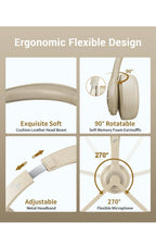 Auriculares inalámbricos con micrófono con cancelación de ruido AI, auriculares4