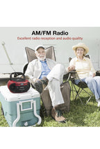 G Keni Portable CD and Cassette Player Boombox Combo, Casette Tape Red&Black 5