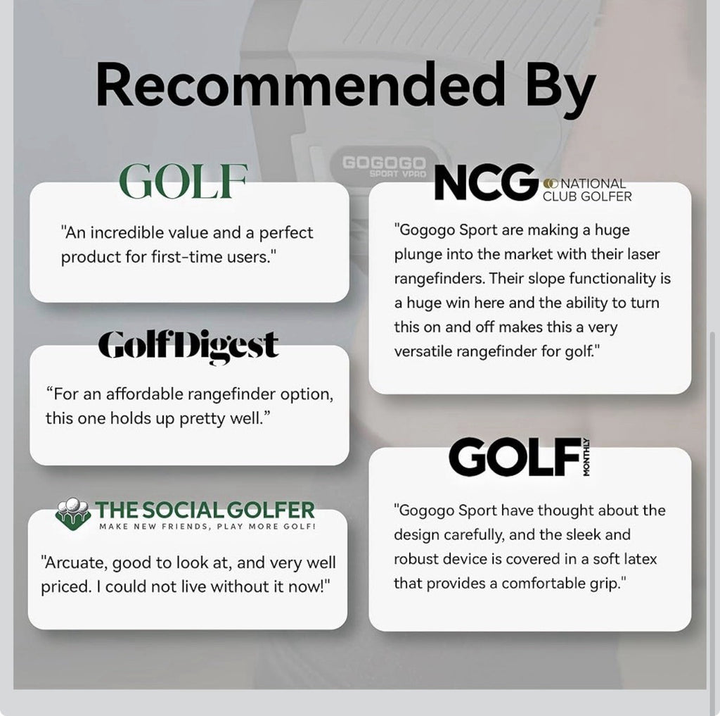 Gogogo Sport Vpro Gen 2 Golf Laser Rangefinder, 1200/2500Y Ranging, Ultra-Clea 4