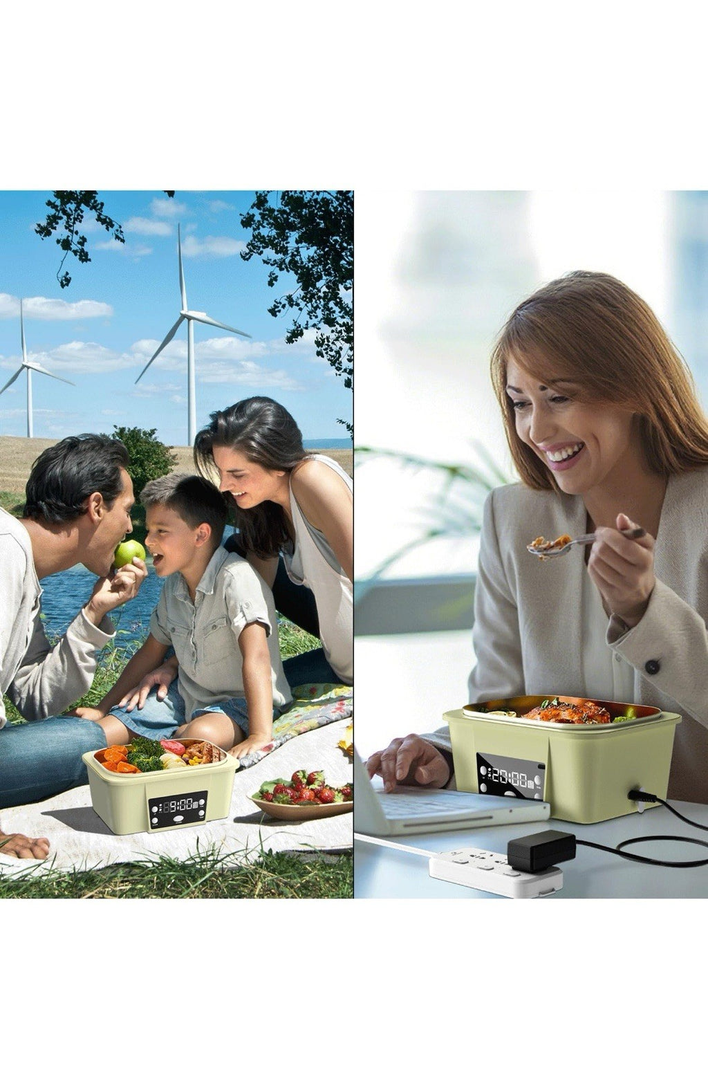 Electric Lunch Box, 6.75 Cup Automatic Food Warmer (212°F), Rechargeabl4