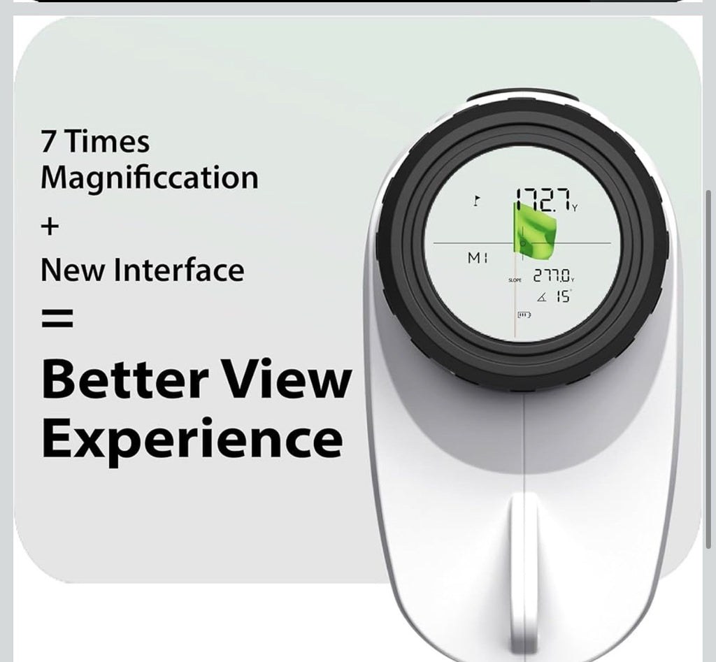 Gogogo Sport Vpro GS24 Golf & Hunting Laser Rangefinder, 7X Magnification3